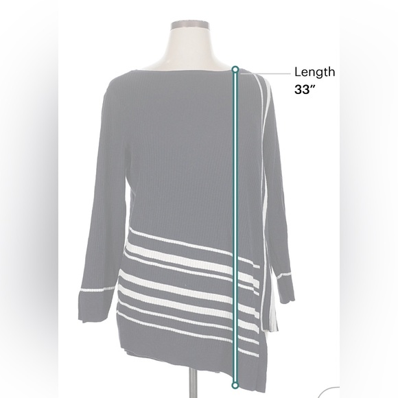 Chico's Navy Ribbed Knit Sweater - Picture 5 of 7